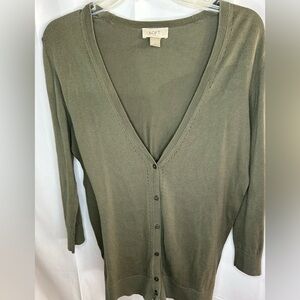 LOFT Sage Green Knit Sweater